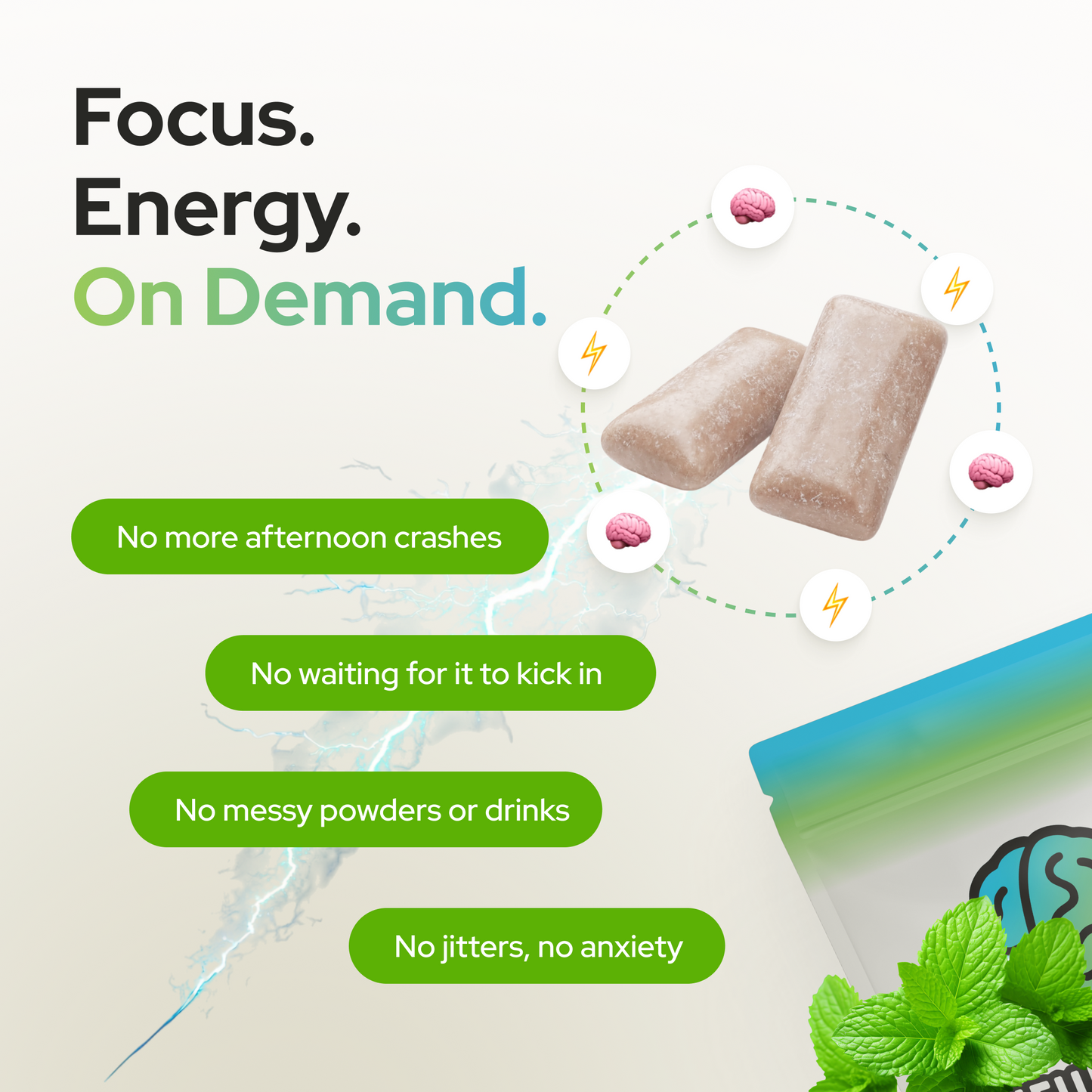 CHEWPHORIA ENERGY & FOCUS GUM
