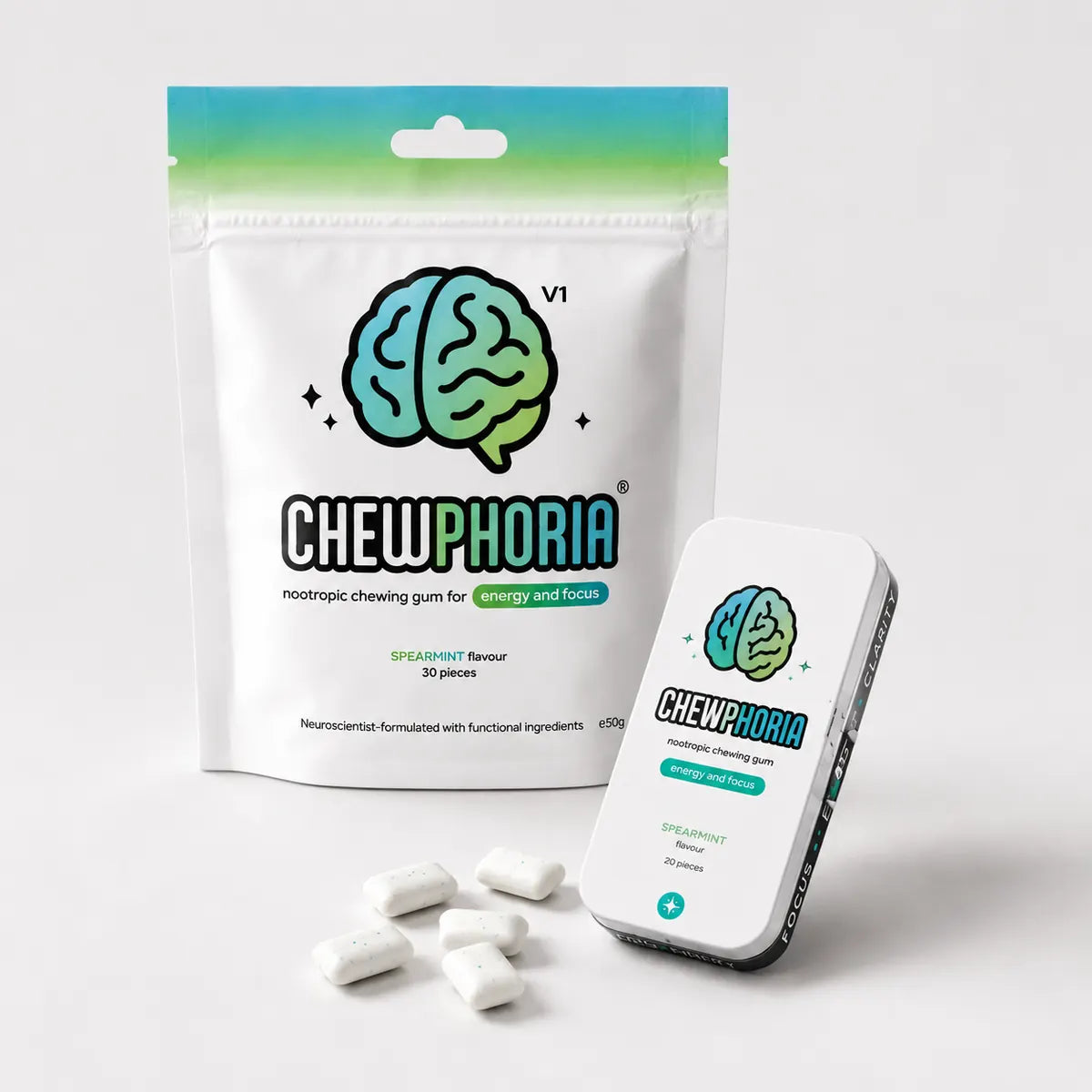 Chewphoria pouch and tin